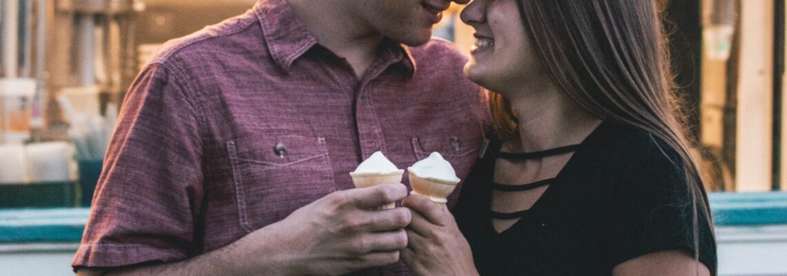Couple Eating Ice Cream